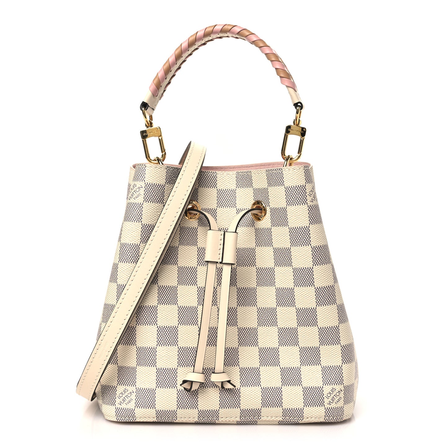 Damier Azur Braided Neonoe BB Pink