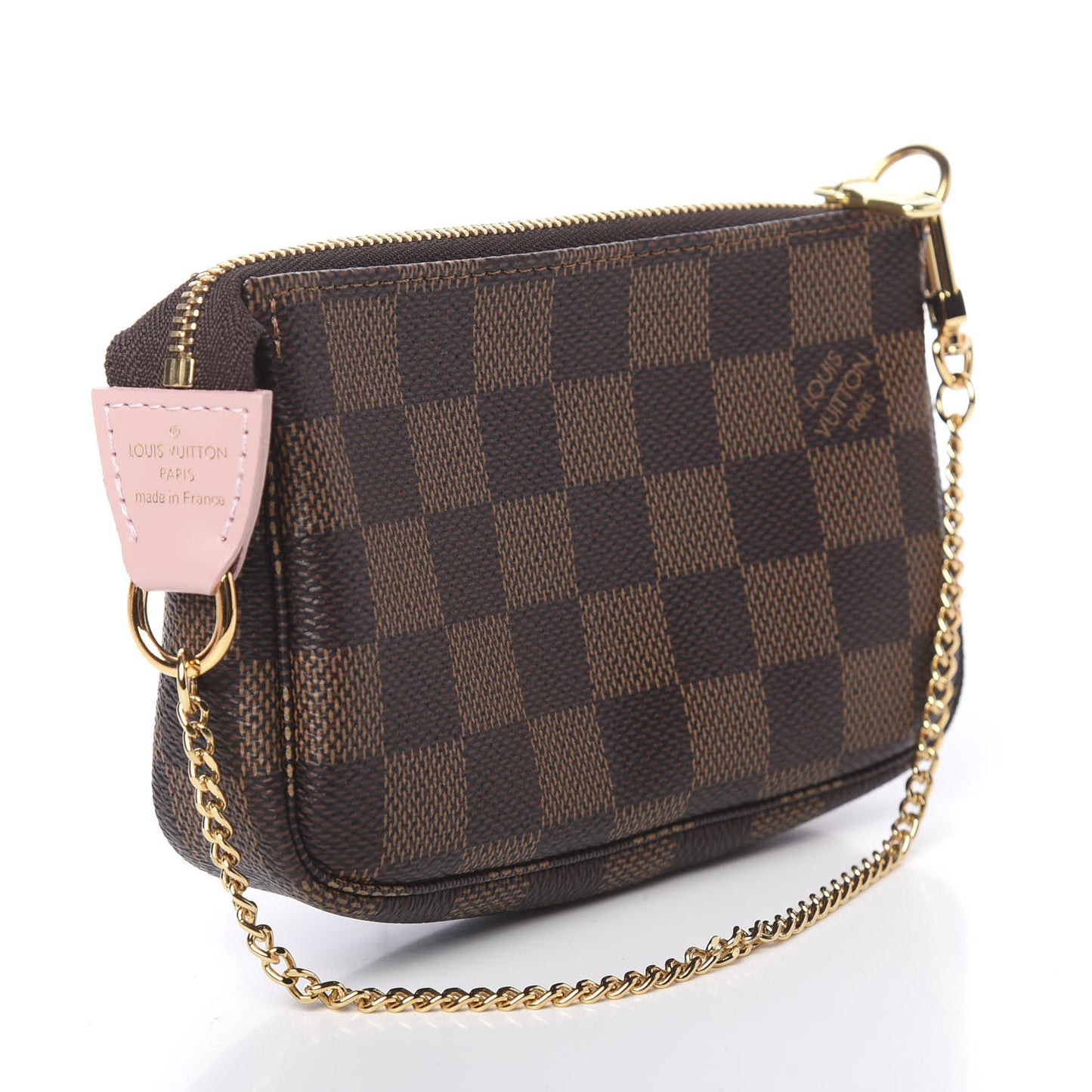Damier Ebene 2020 Christmas Animation Big Wheel Mini Pochette Accessories Rose Ballerine