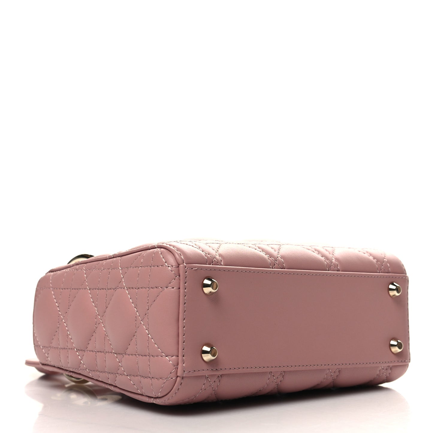 Lambskin Cannage Mini Lady Dior Pink
