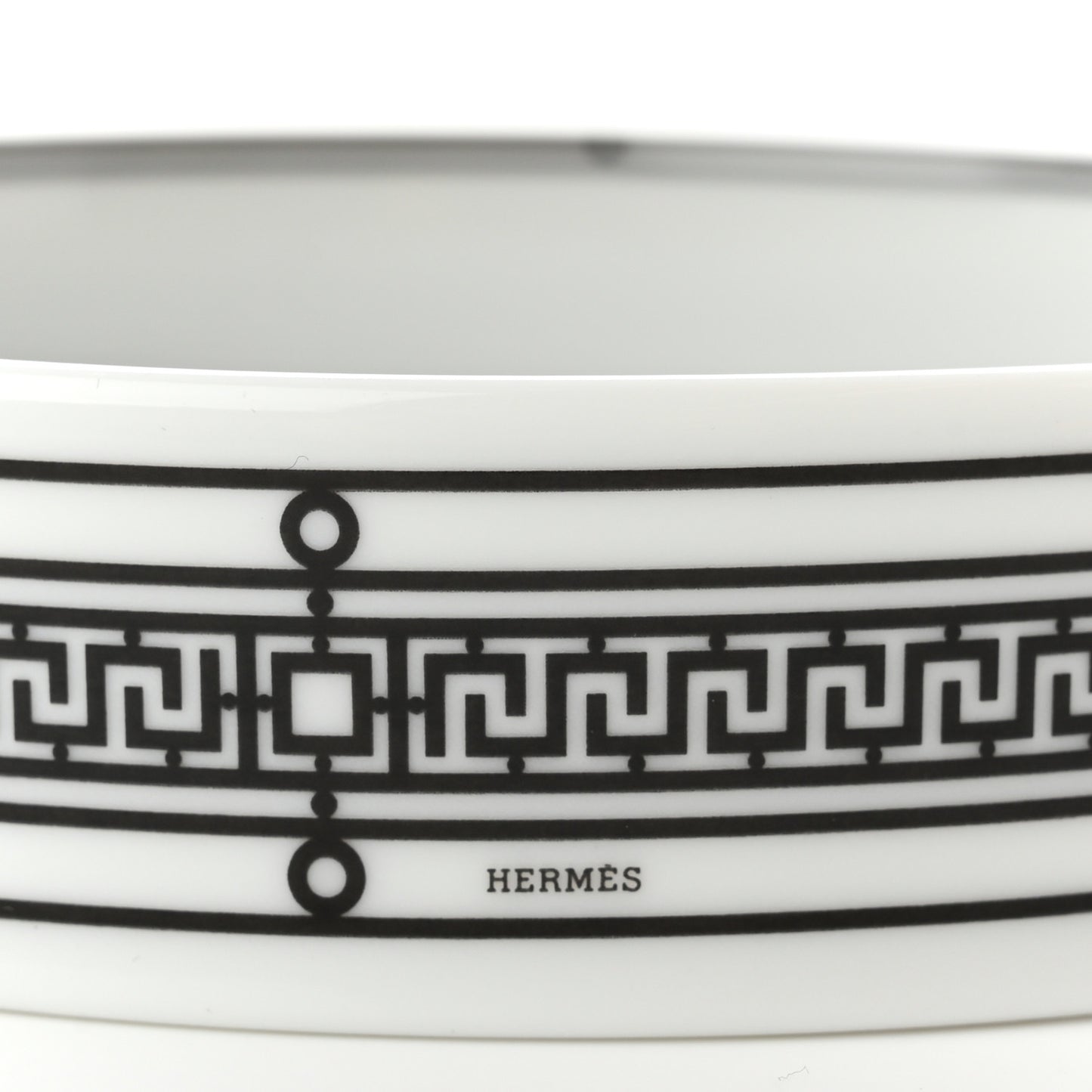 Porcelain H Deco Small Bowl Black