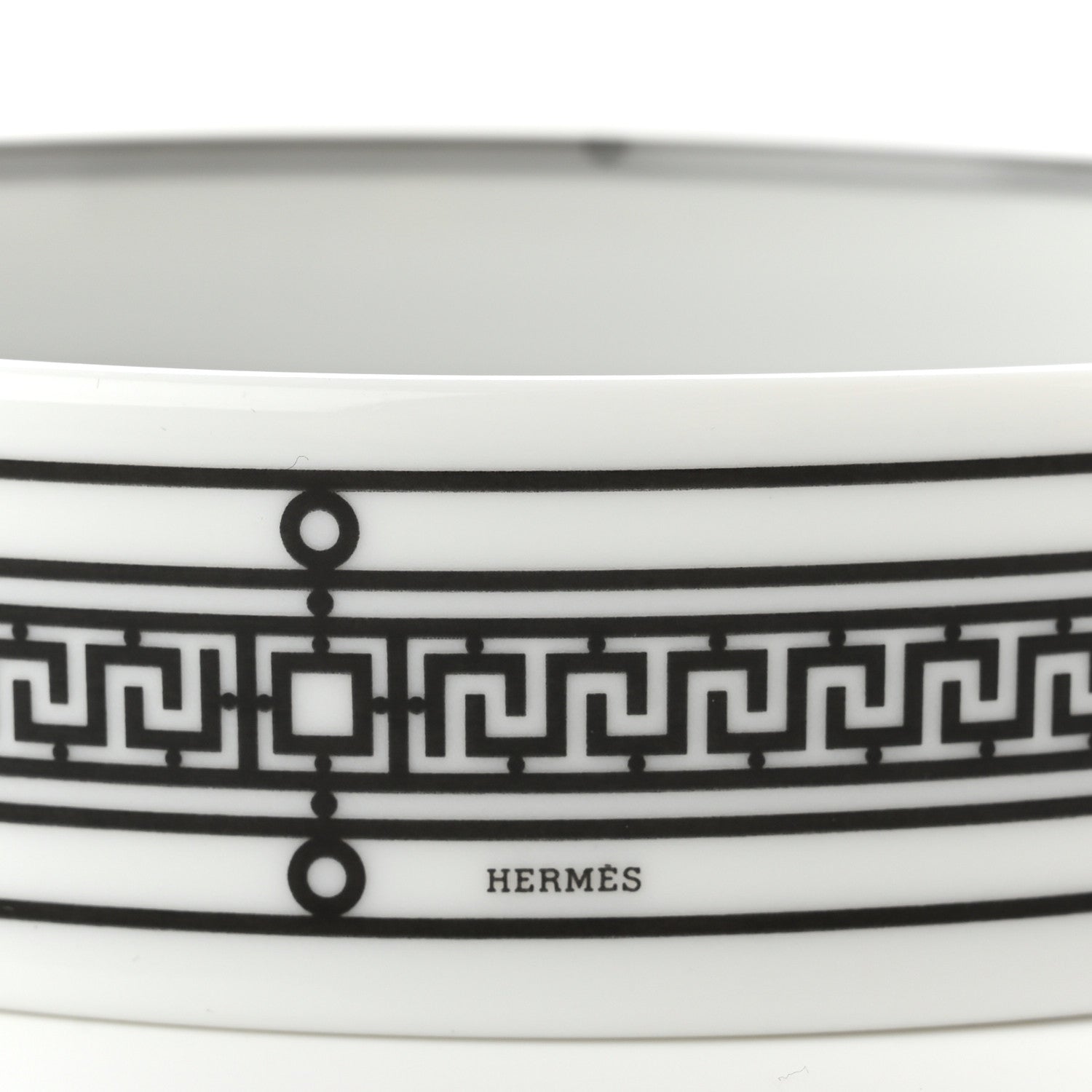Hermes Porcelain H Deco Small Bowl Black 6 of 7