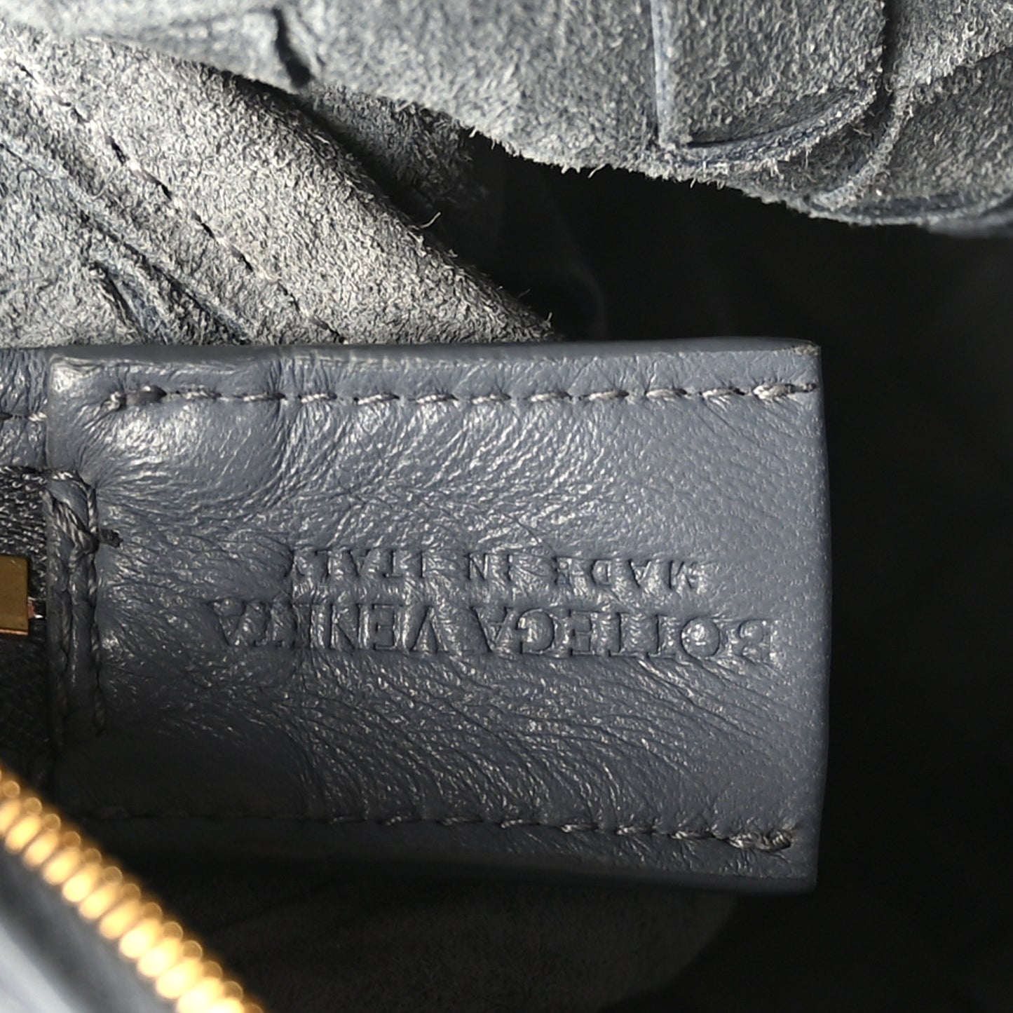 Nappa Intrecciato Small Loop Camera Bag Thunder