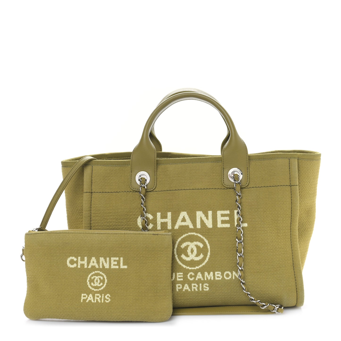 Mixed Fibers Small Deauville Tote Green