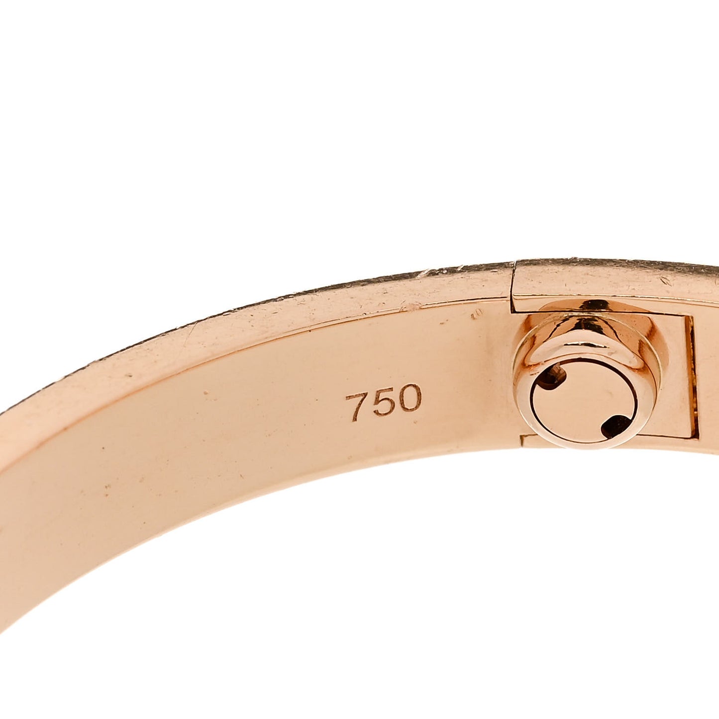 18K Pink Gold 4 Diamond LOVE Bracelet 16