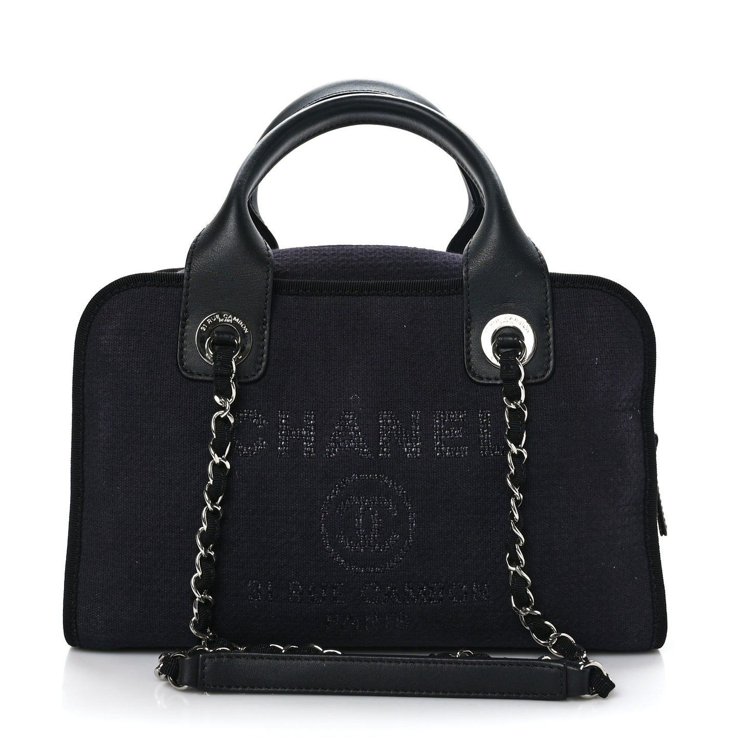 Mixed Fibers Deauville Bowling Bag Black