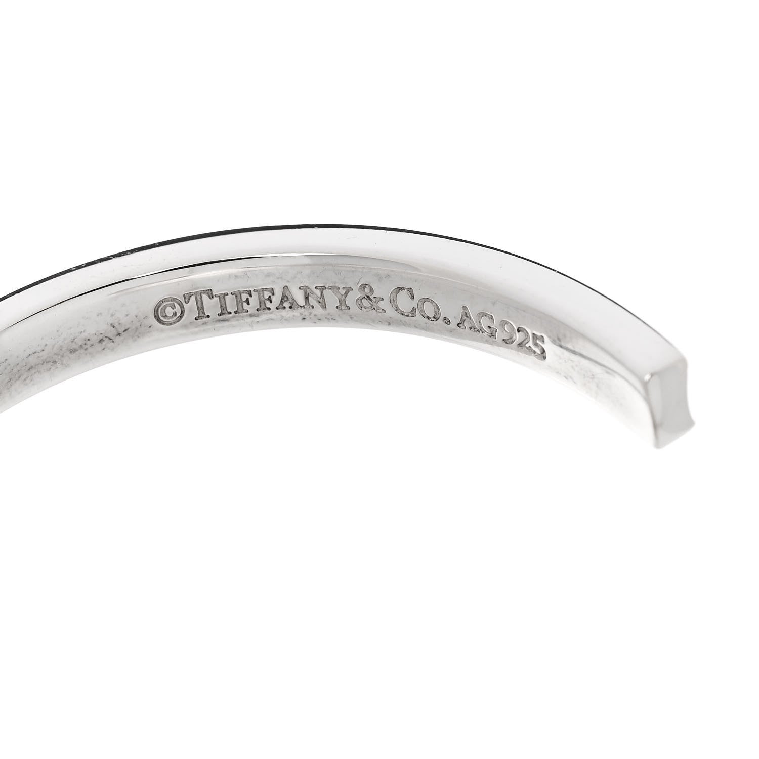 Tiffany Sterling Silver Narrow 1837 Cuff Bracelet 3 of 4