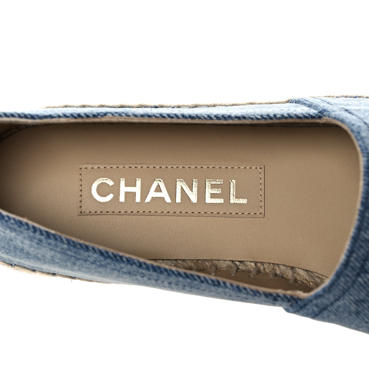 Denim CC Espadrilles 38 Blue Black