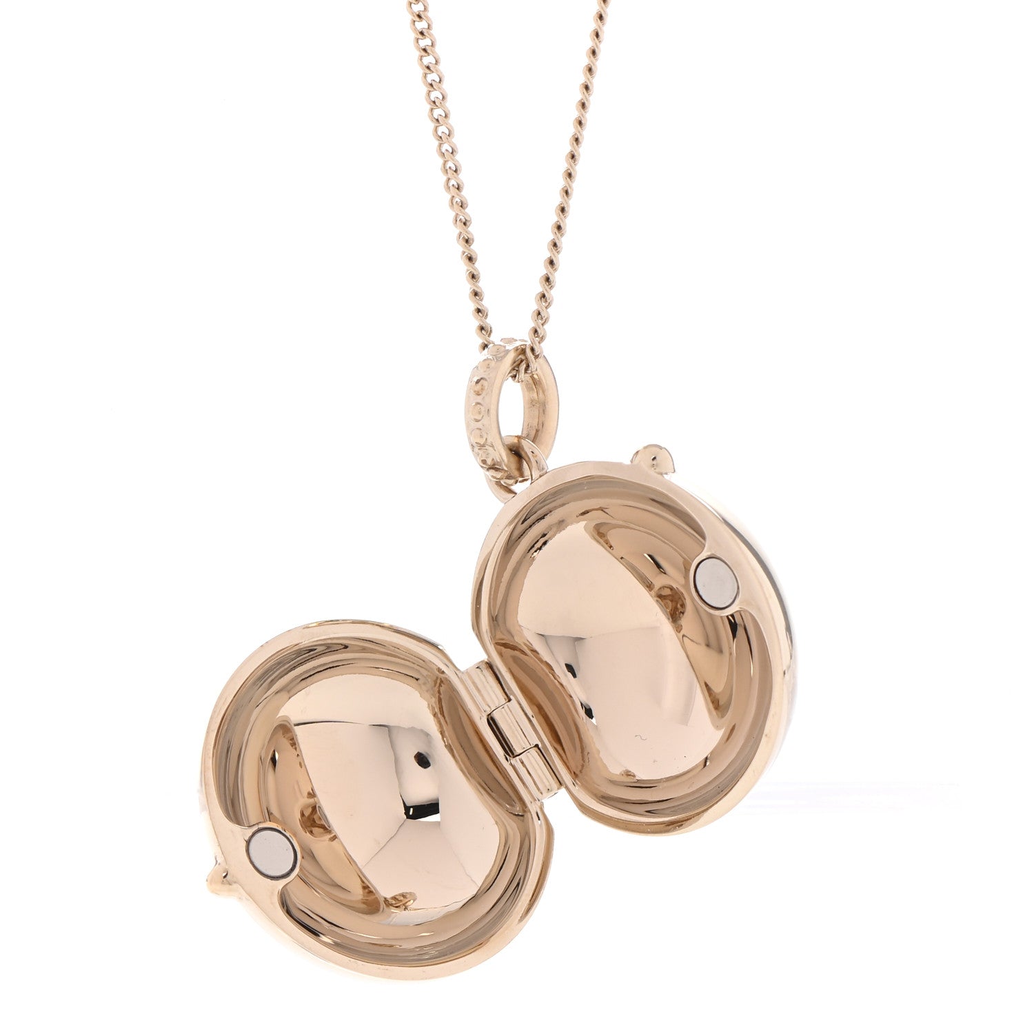 Chanel Metal CC Locket Necklace Gold 7 of 8