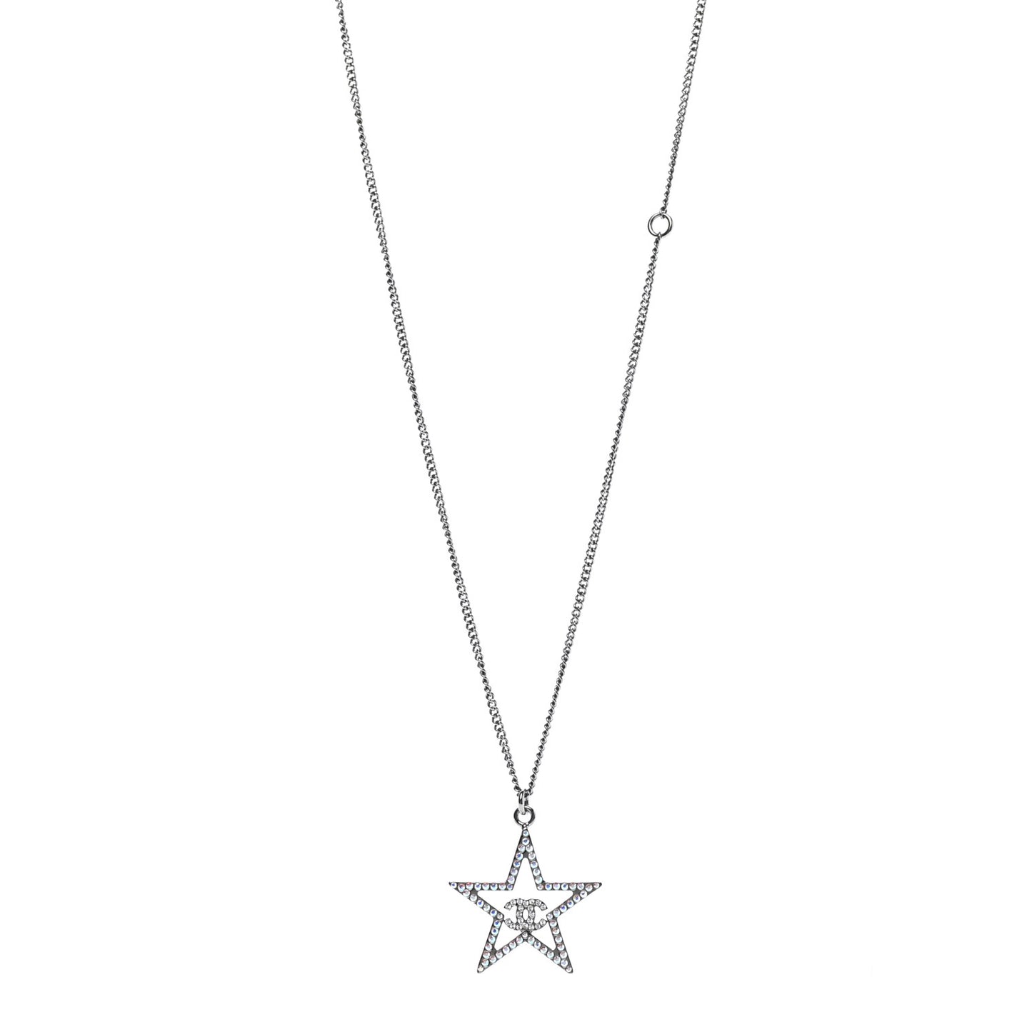 Ruthenium Crystal Star CC Necklace