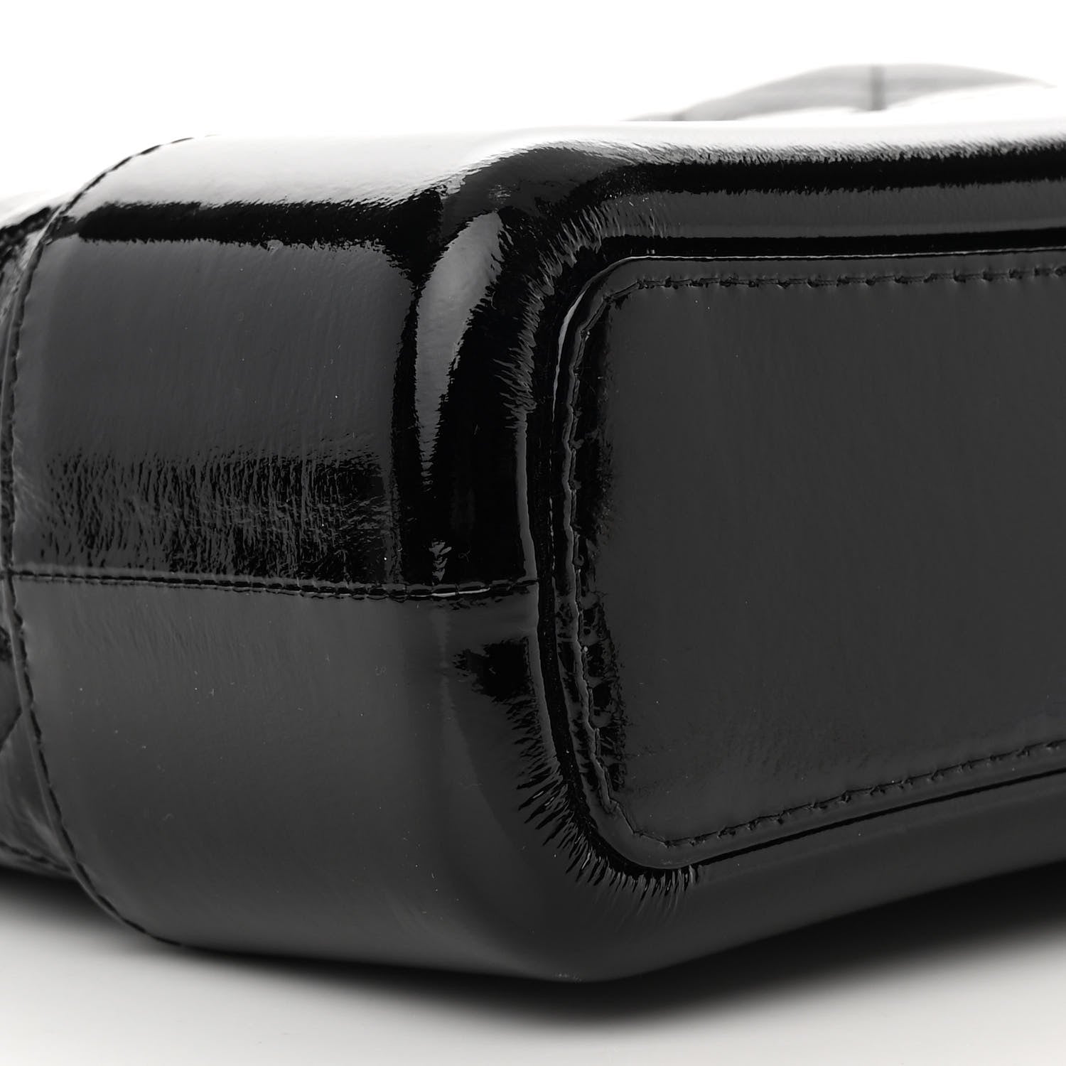 Chanel Patent Goatskin Quilted Medium Gabrielle Hobo Black 9 of 16