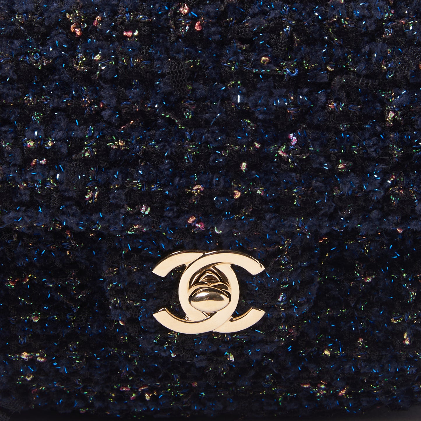 Tweed Front Pocket Backpack Navy