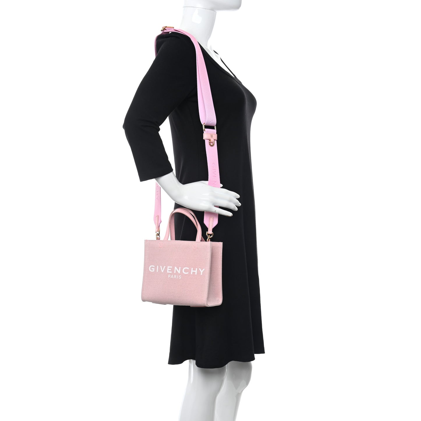 Canvas Mini G Shopping Tote Bright Pink