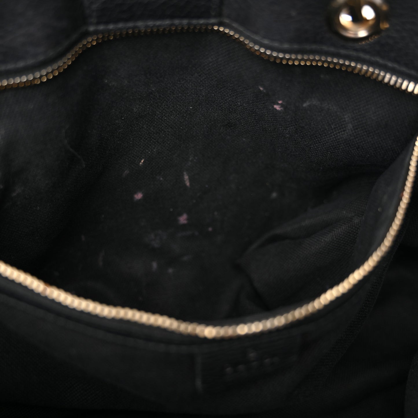 Pebbled Calfskin Medium Bamboo Shopper Tote Black