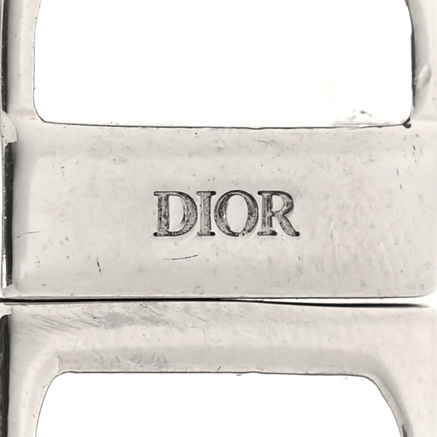 Brass CD Icon Chain Link Necklace Silver