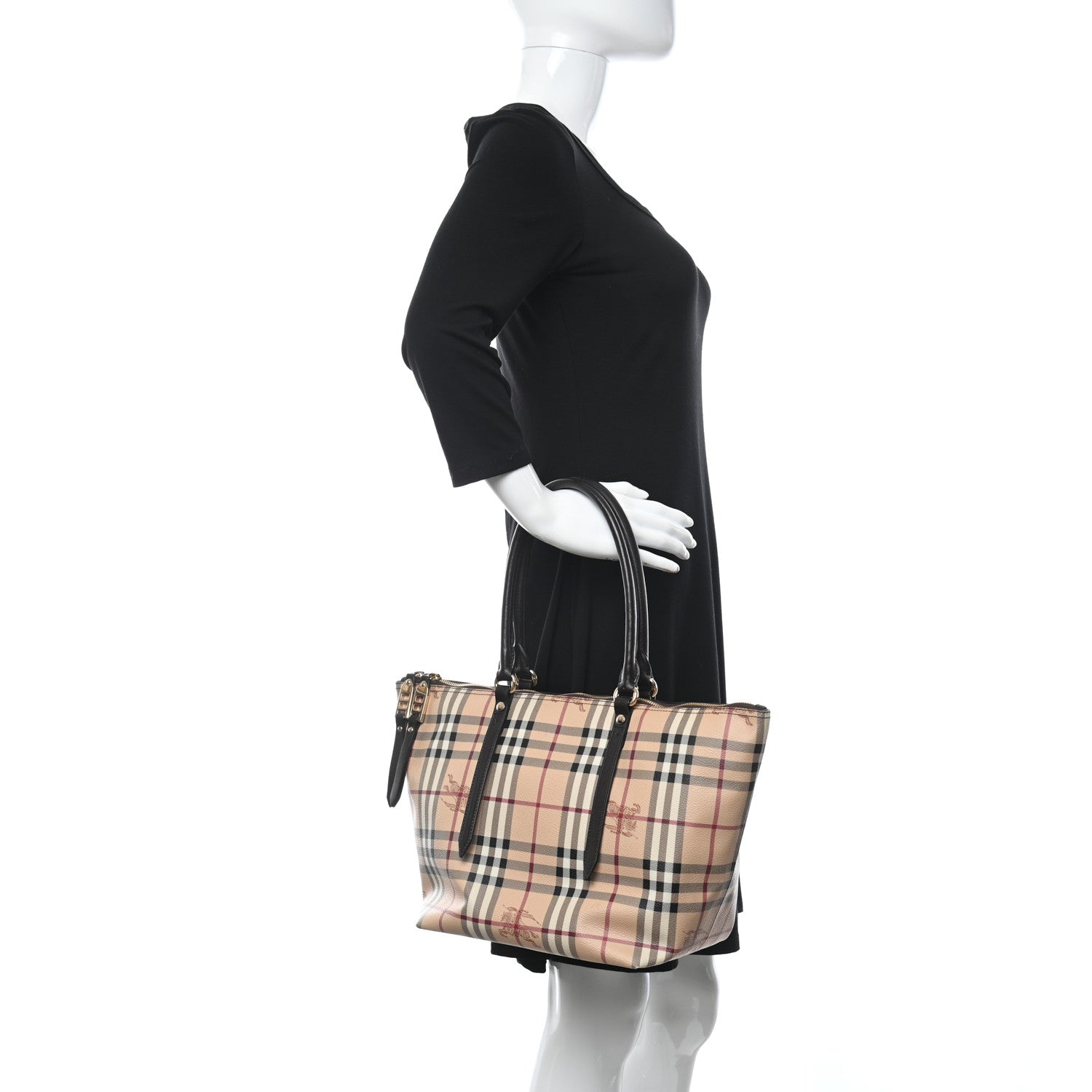 Burberry Haymarket Check Small Salisbury Tote Chocolate 2 of 10