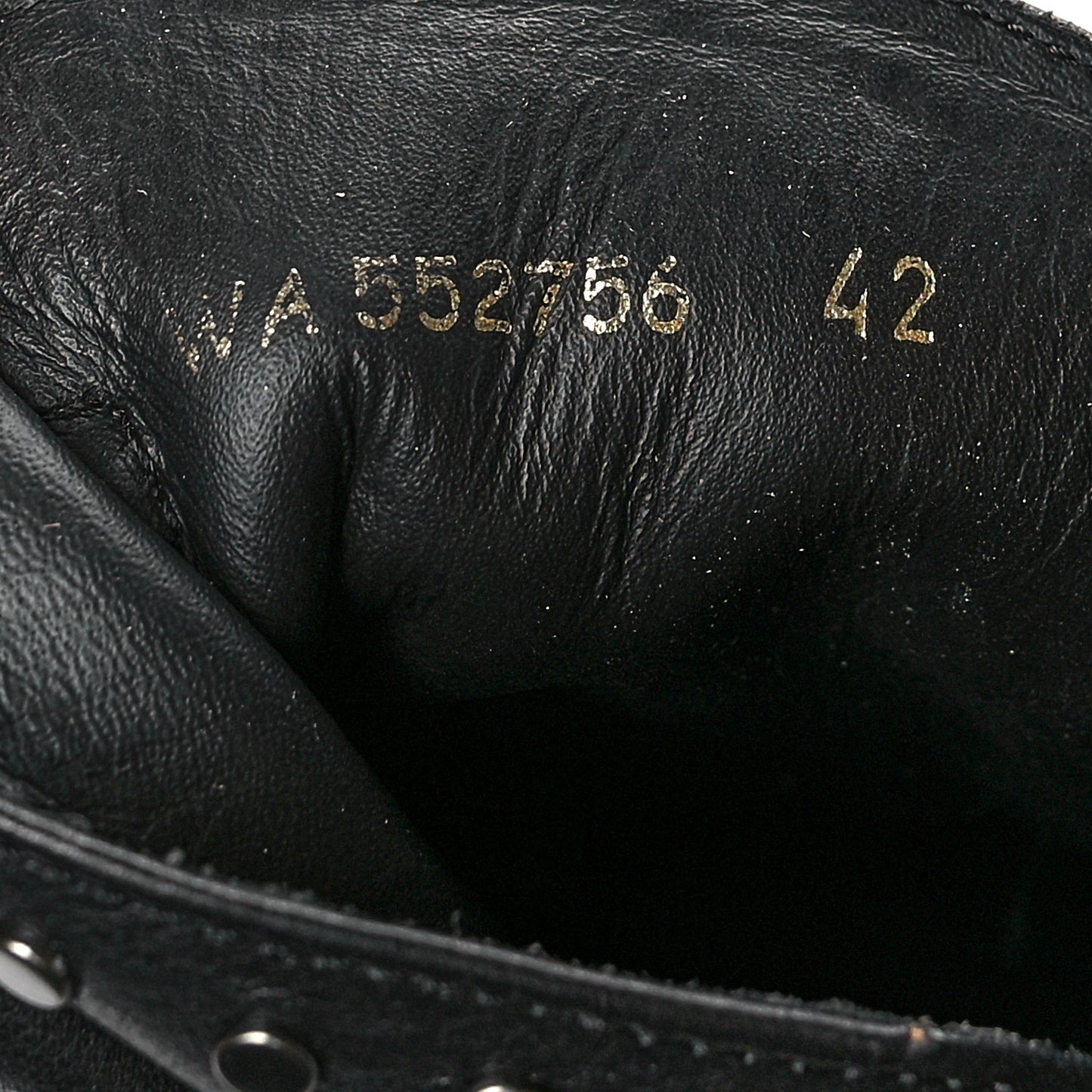 Leather Dakota 50 Stud Bootie 42 Black