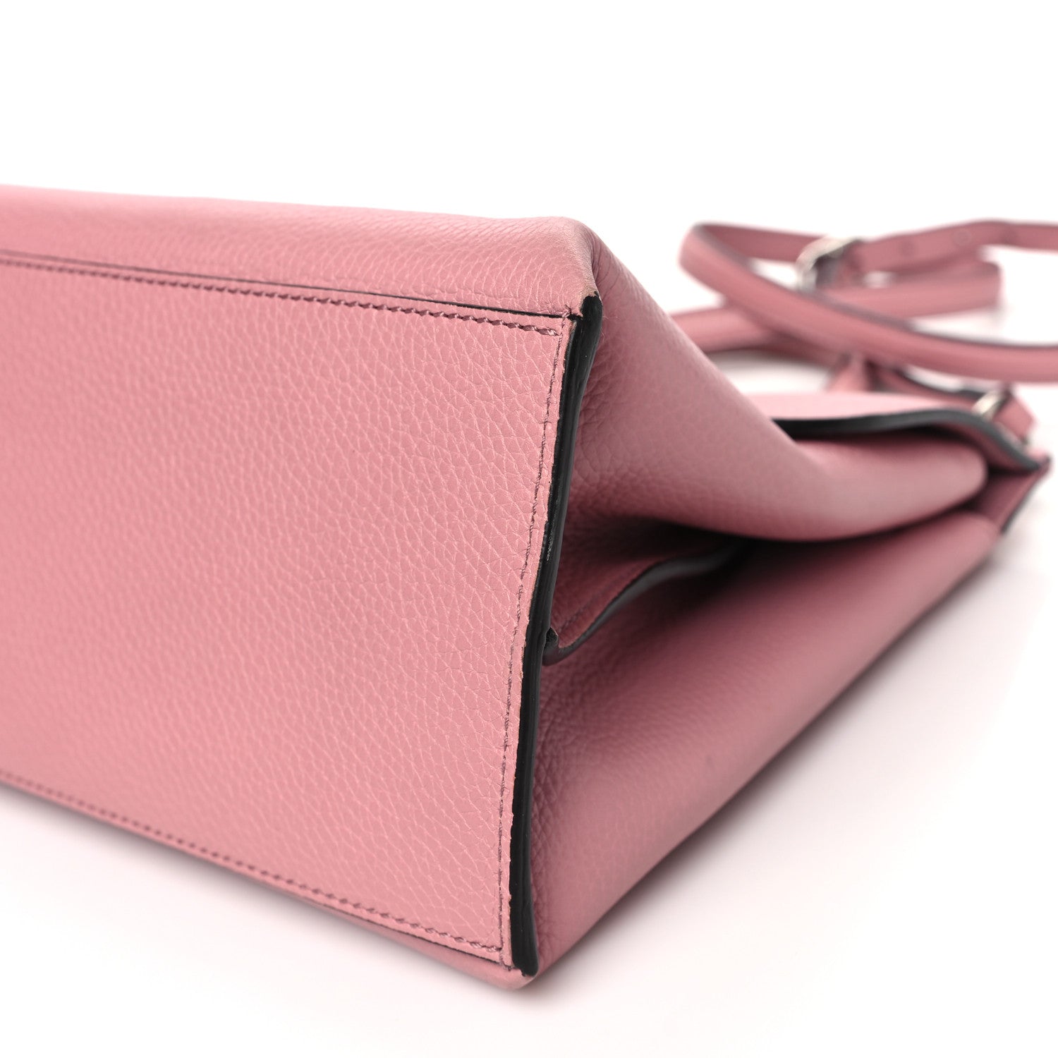 Gucci Cellarius Calfskin Medium Bamboo Daily Top Handle Bag Carmine Rose 9 of 10