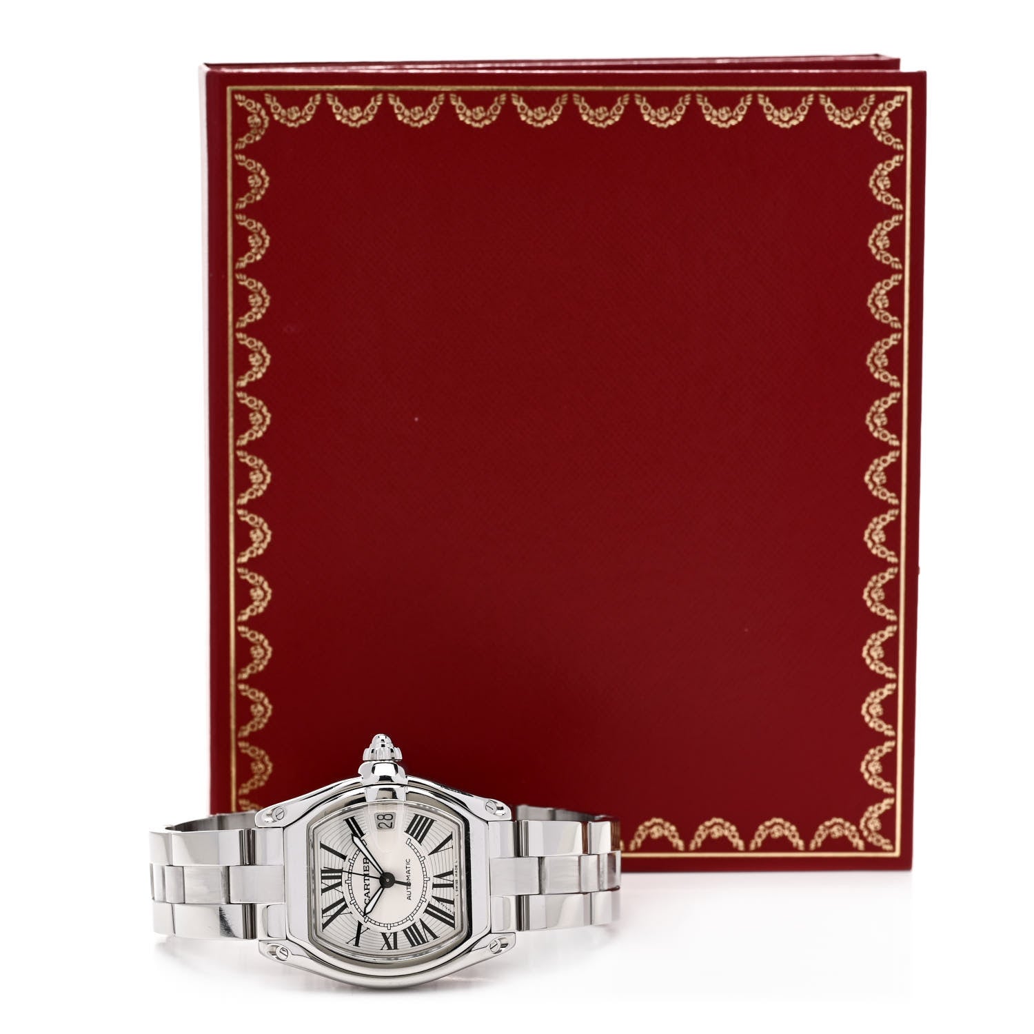 Cartier Stainless Steel 37mm Roadster Automatic Watch 5 of 5