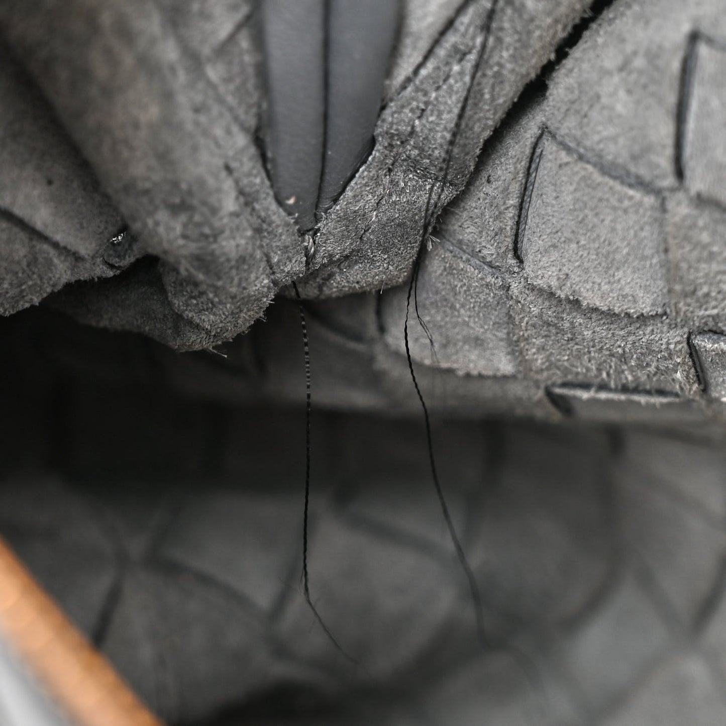Nappa Intrecciato Small Loop Camera Bag Thunder
