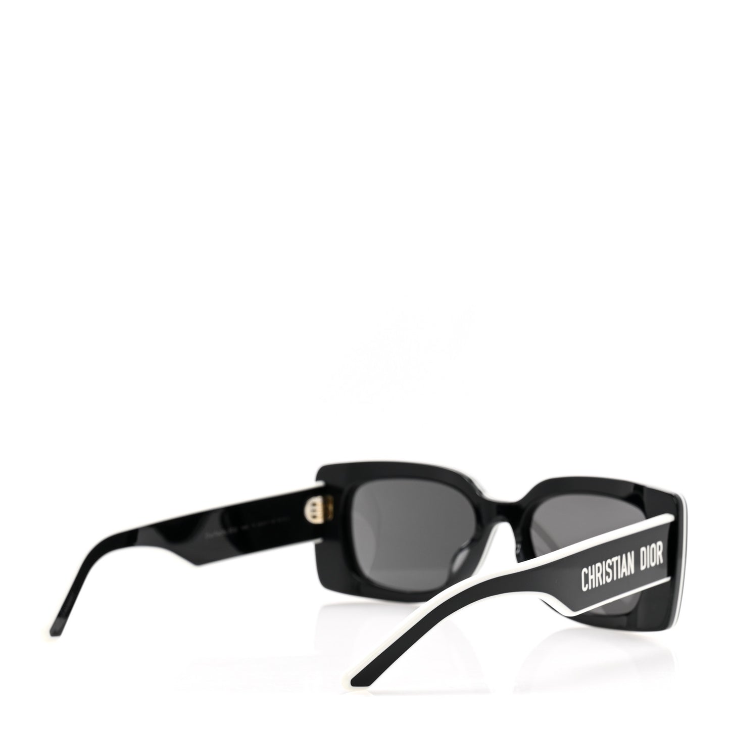 Diorpacific S1U Square Sunglasses Black White