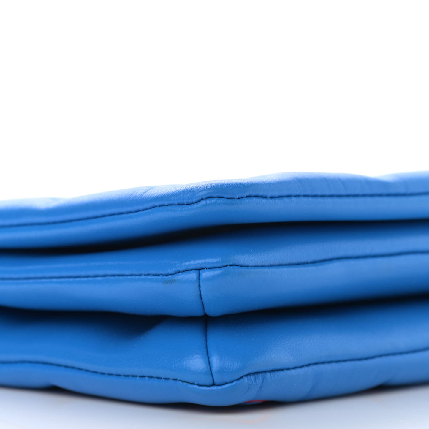 Lambskin Embossed Monogram Vuittamins Pochette Coussin Blue Red