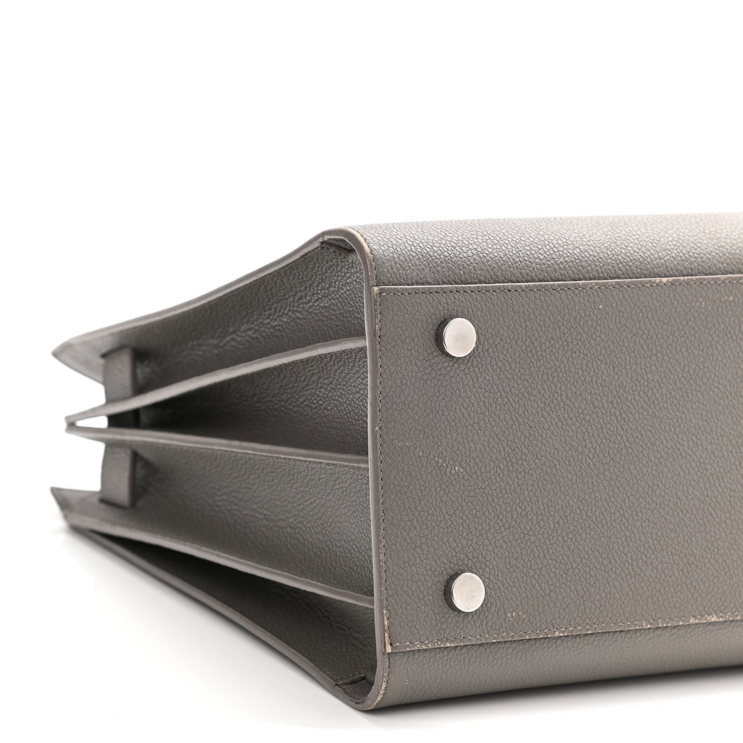 Grained Calfskin Small Sac De Jour Fog