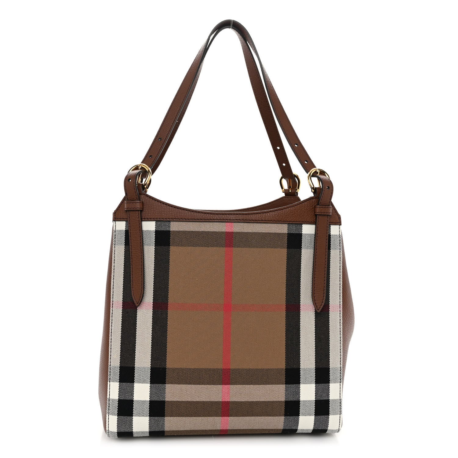 Burberry House Check Small Canterbury Tote Tan 1410029 – FASHIONPHILE