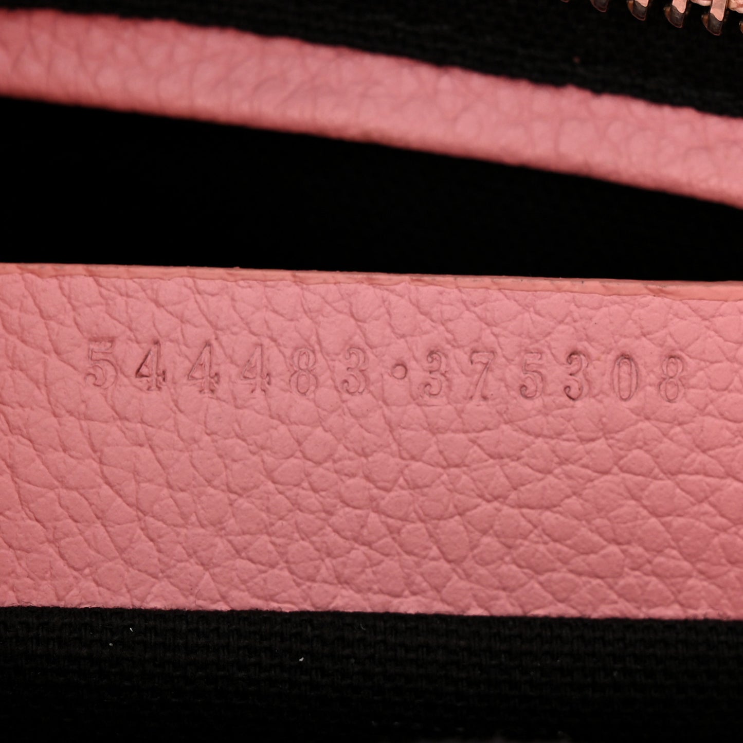 Pebbled Calfskin Mini Skull Padlock Zip Around Tote Petal