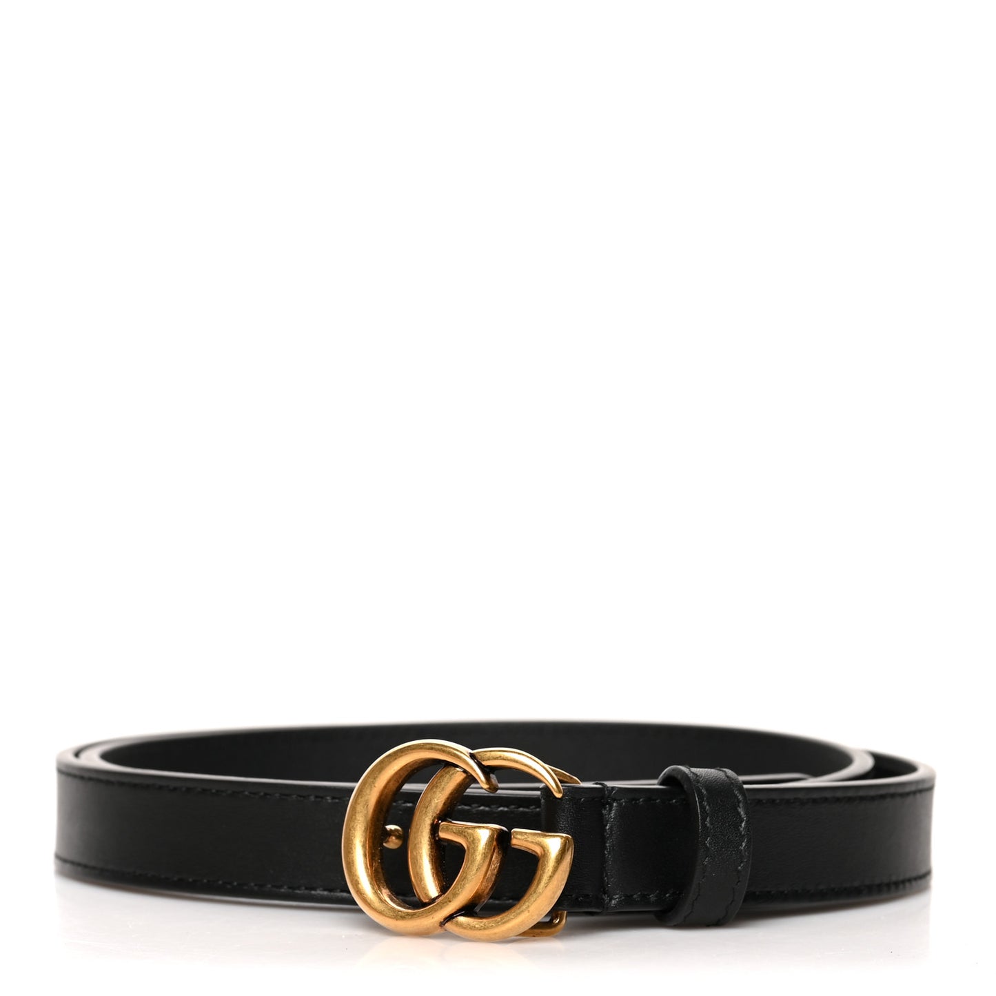 Calfskin Double G 20mm Belt 80 32 Black