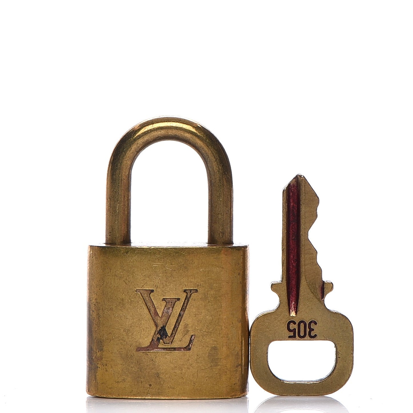 Brass Lock and 1 Key Set #305