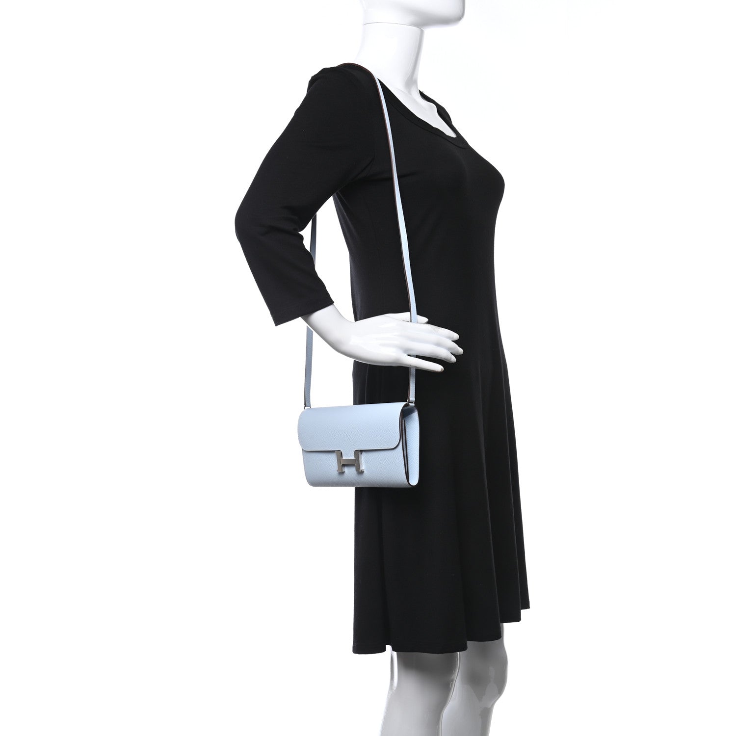 Hermes Epsom Constance Long To Go Wallet Bleu Brume 2 of 11