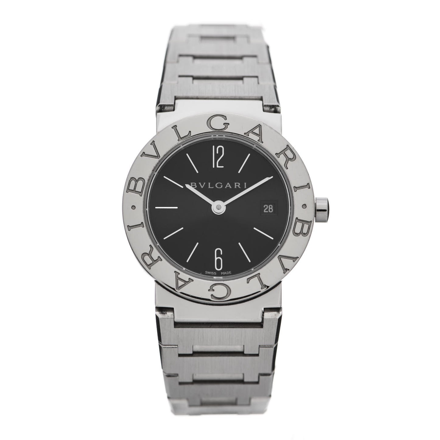 Stainless Steel 26mm Quartz Watch Black