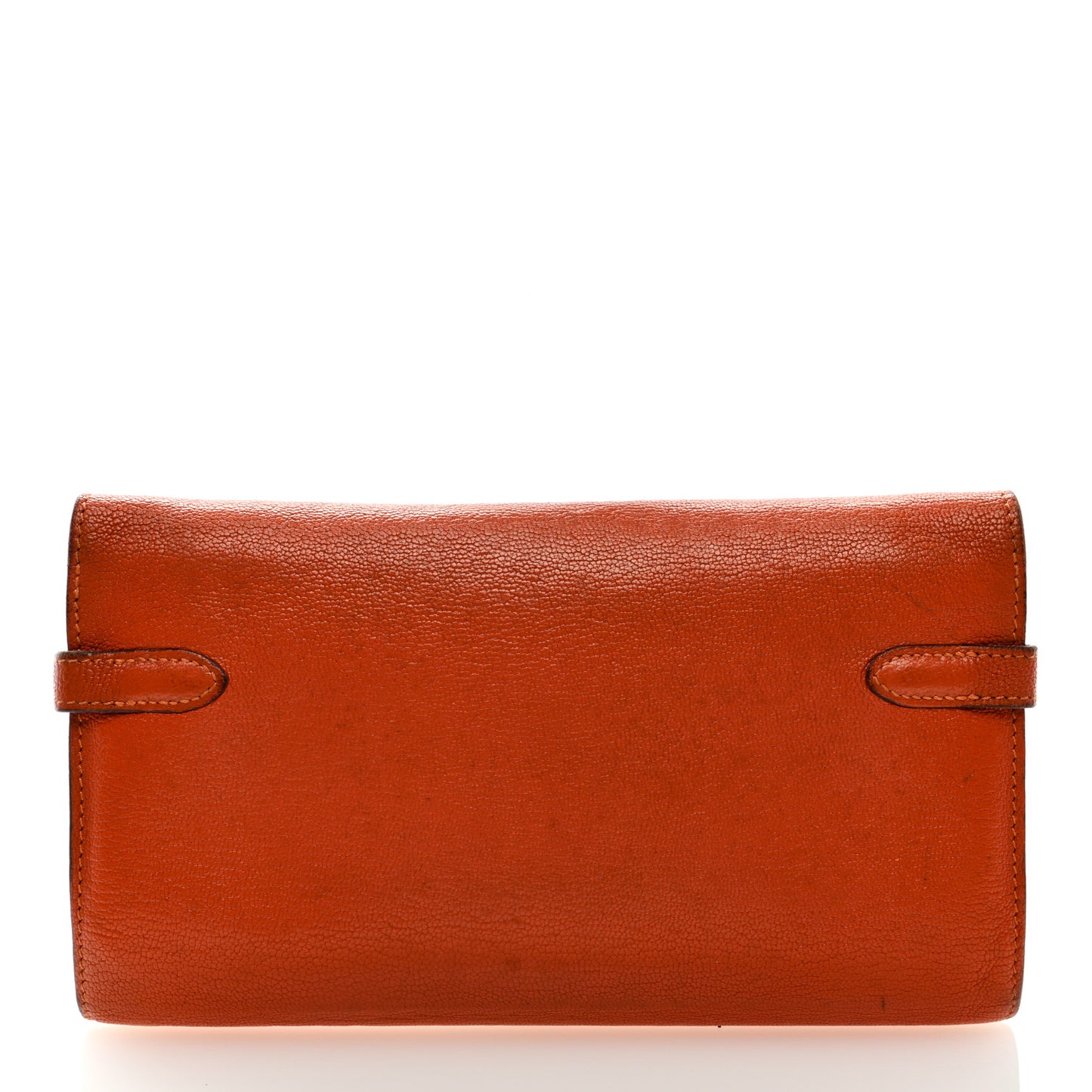 Chevre Mysore Kelly Longue Wallet Orange