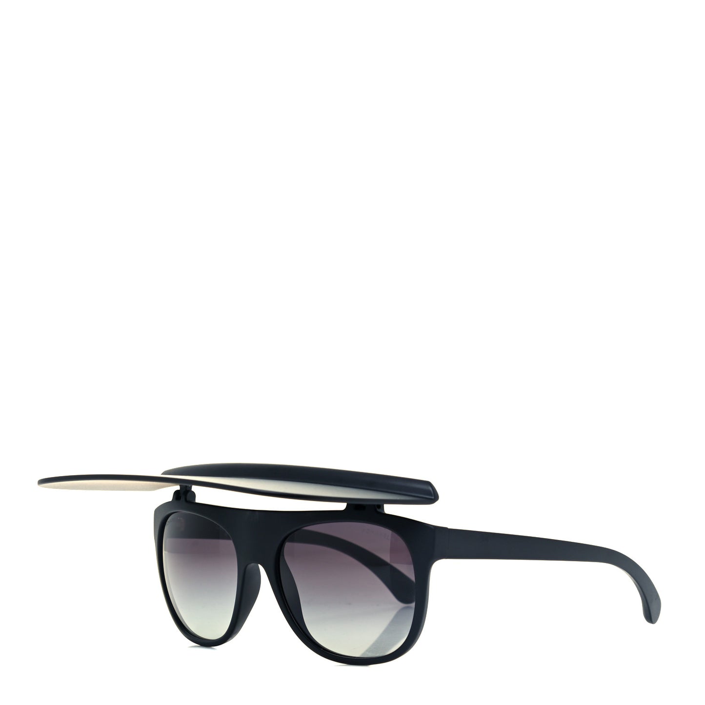 Acetate Visor Sunglasses 71046 Matte Black