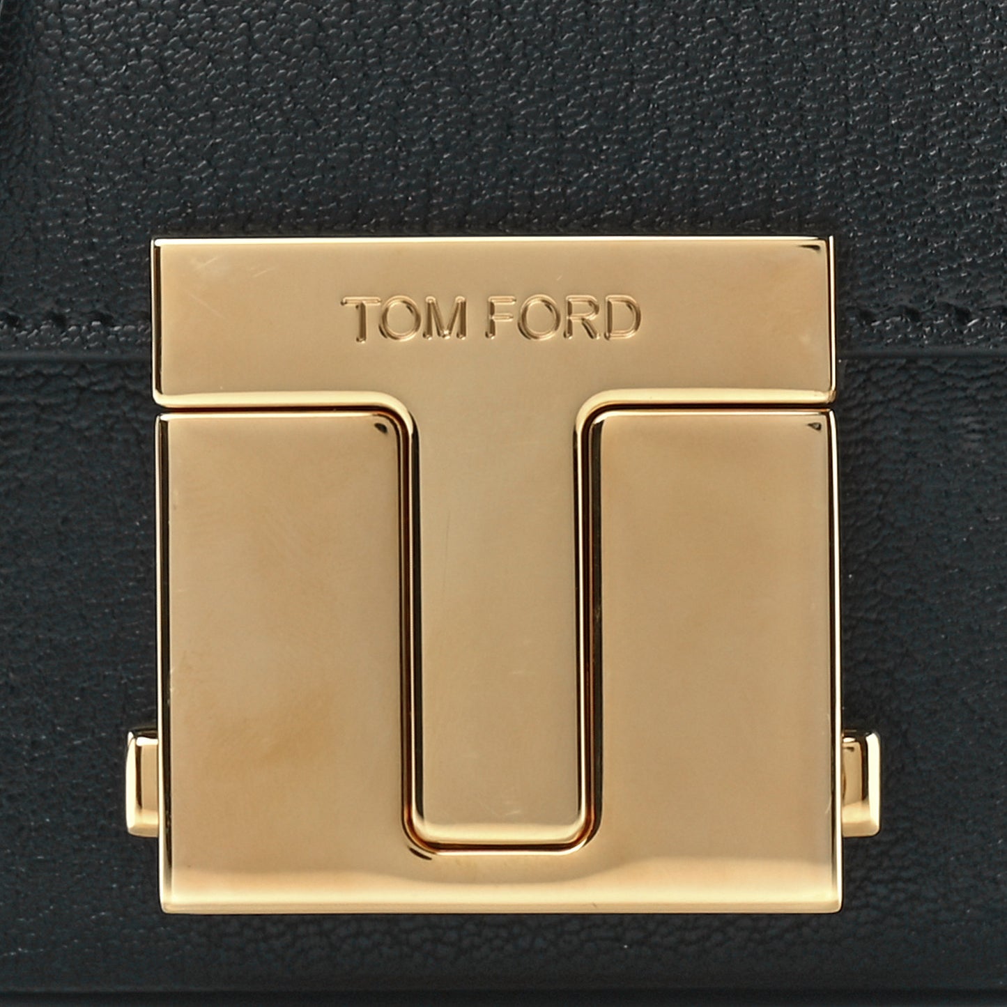 Shiny Goatskin Day Bag Black