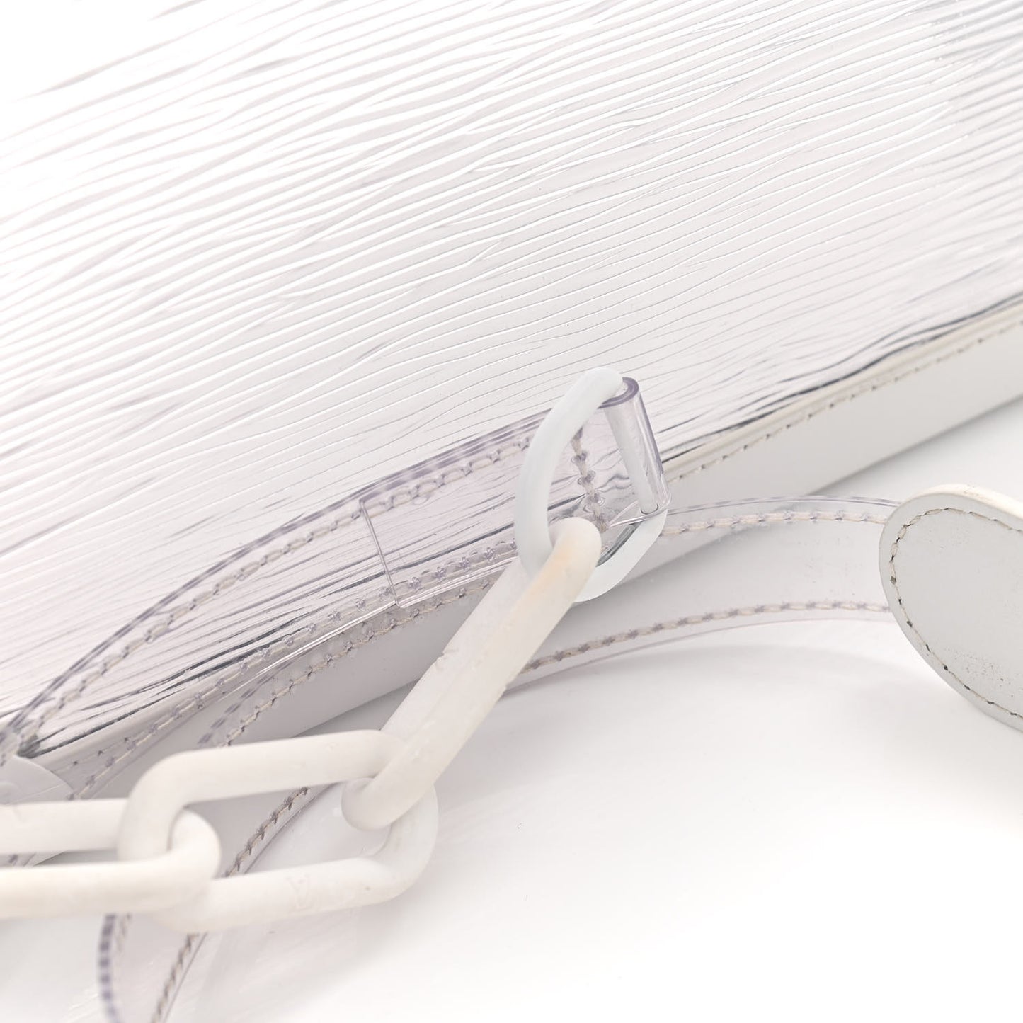 Calfskin PVC Epi Plage Soft Trunk Optic White