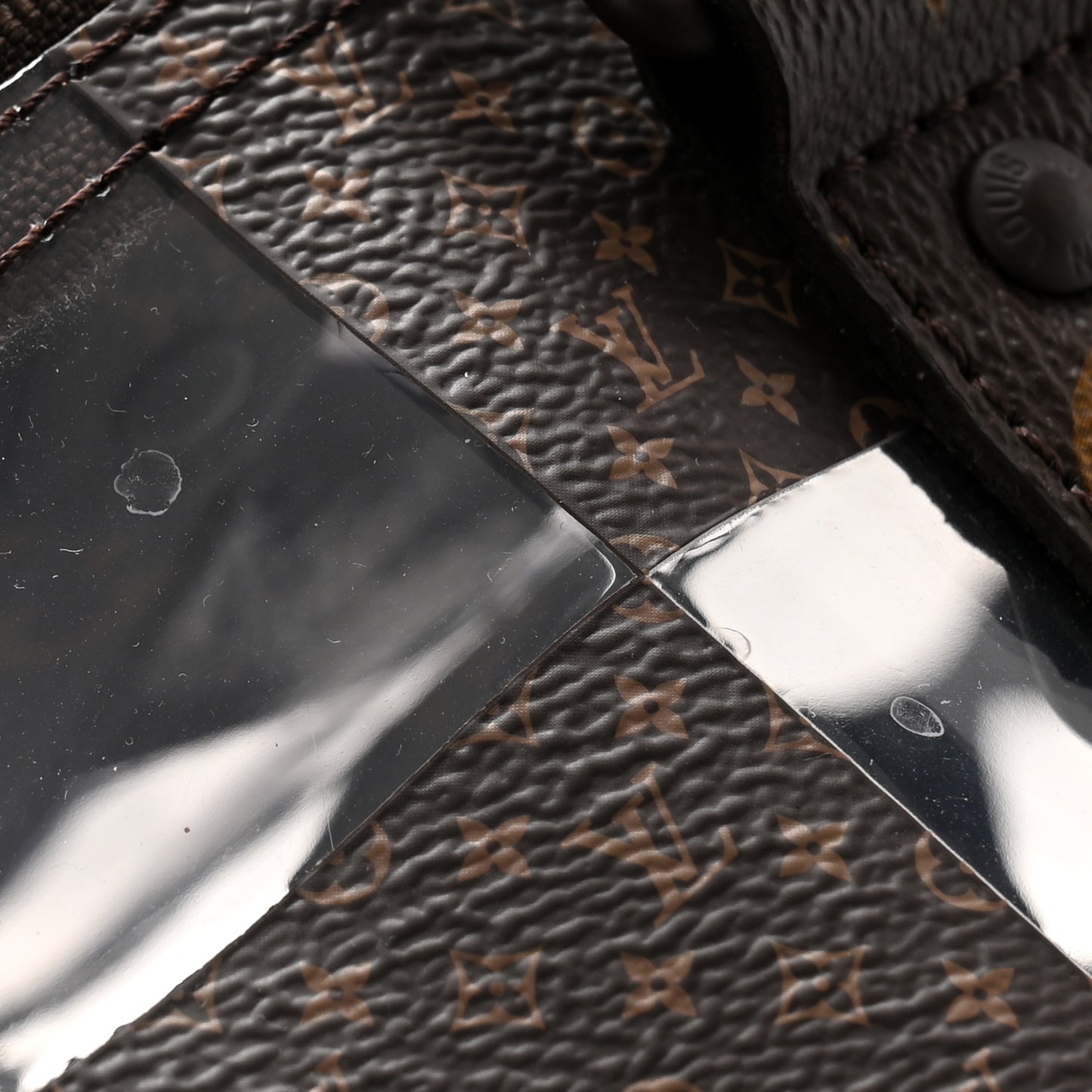 PVC Monogram Chess Keepall Bandouliere 50