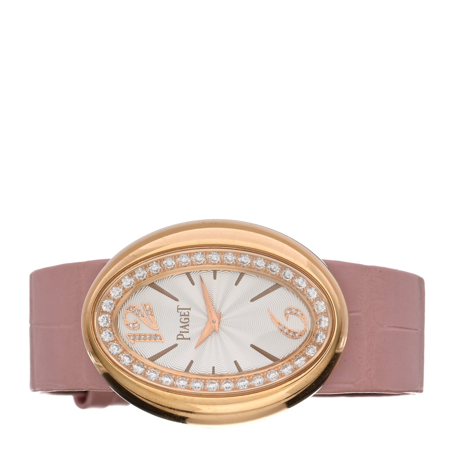 Piaget 18K Yellow Gold Alligator Diamond Bezel 31mm Limelight Magic Hour Quartz Watch 2 of 5
