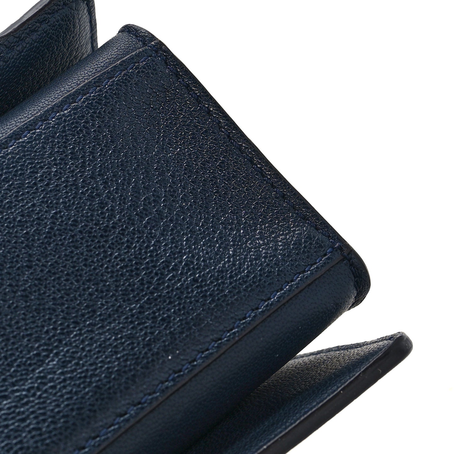 Goatskin Small GV3 Shoulder Bag Dark Blue