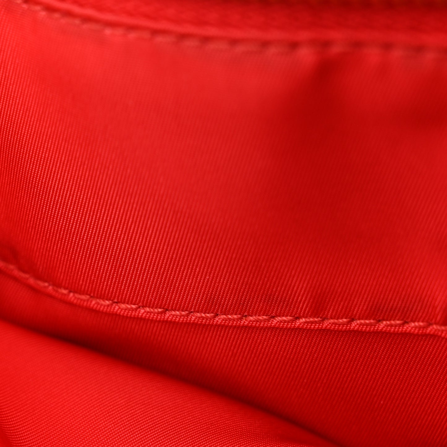 Saffiano Tessuto Nylon Mini Bucket Crossbody Bag Fuoco