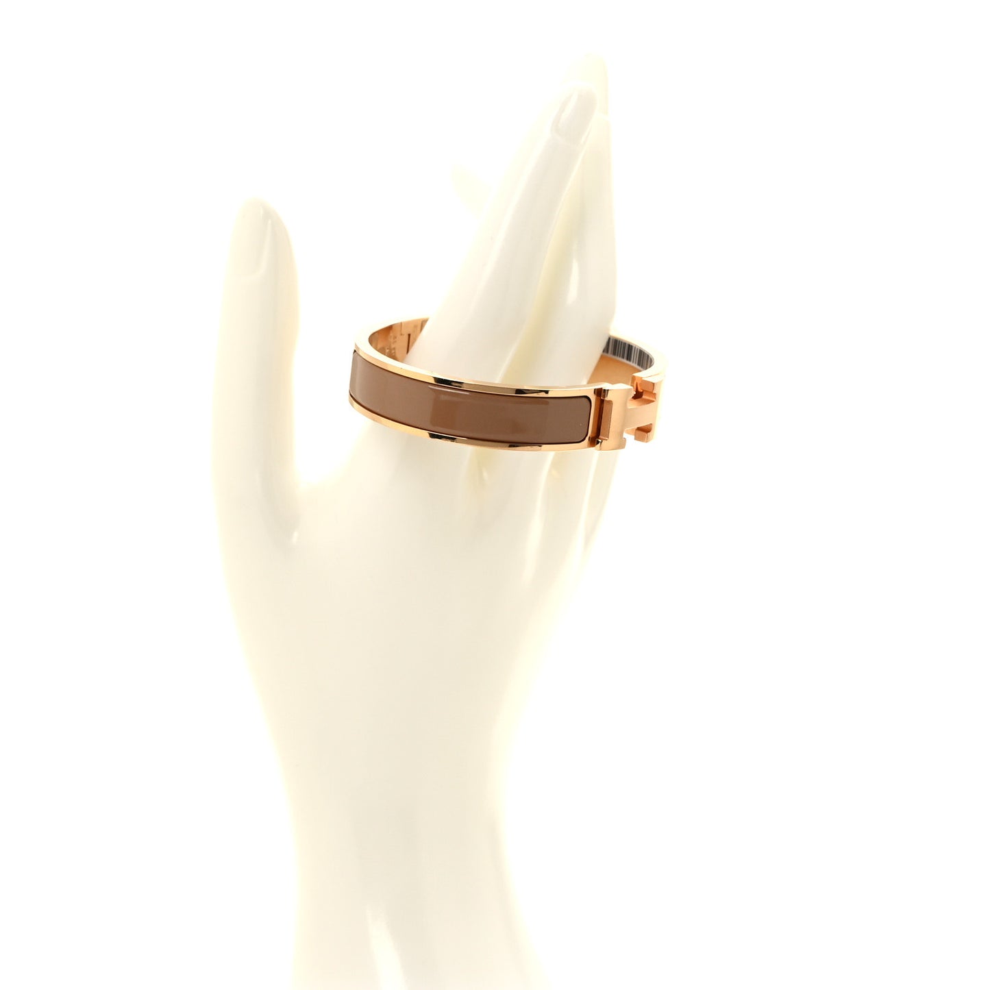 Enamel Narrow Clic Clac H Bracelet PM Chataigne