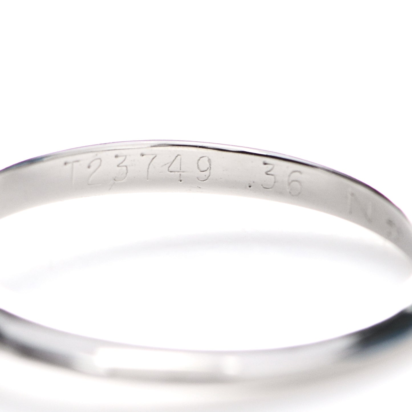 Platinum Diamond .36ct Solitaire Engagement Ring 50 5.25