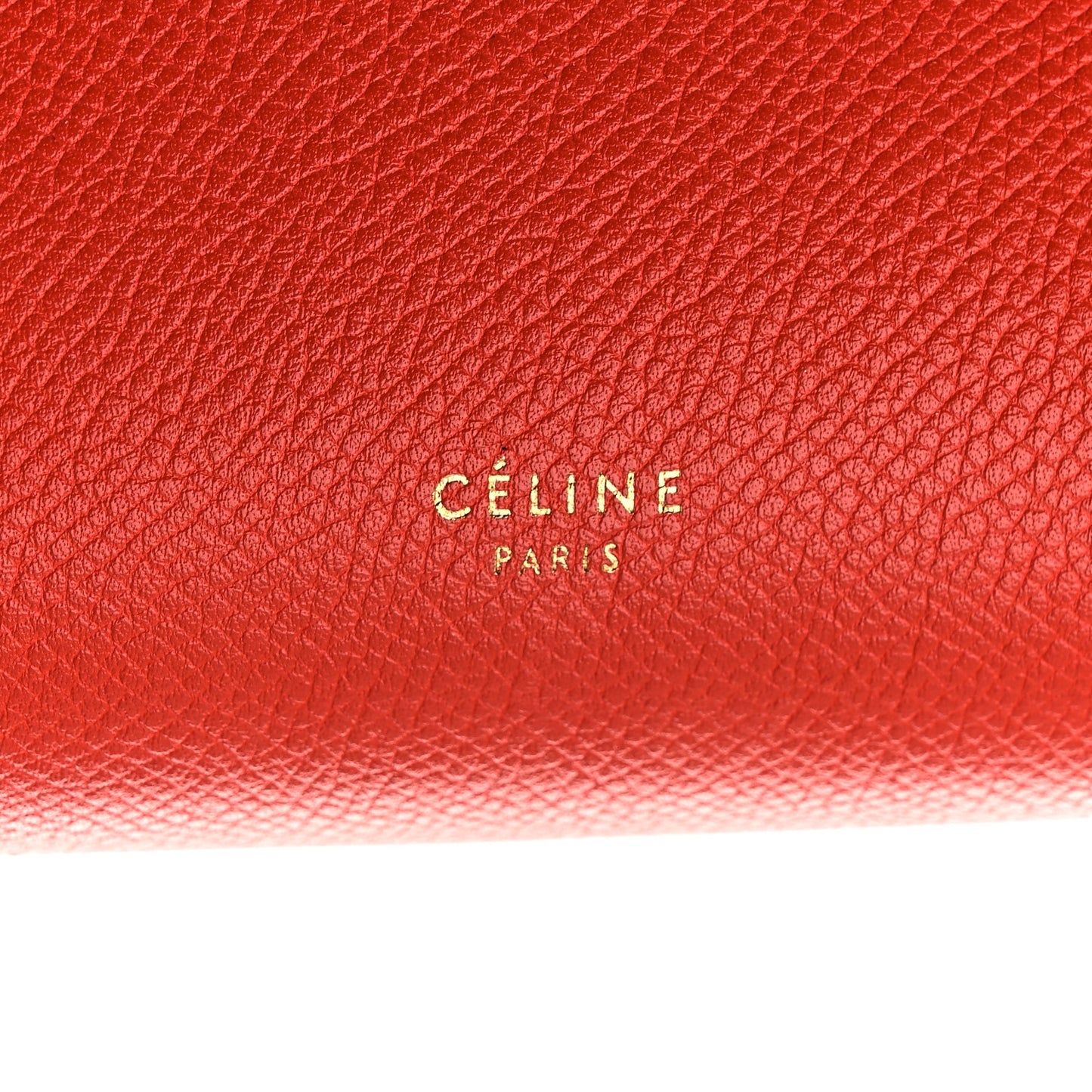 Grained Calfskin Micro Belt Bag Coral