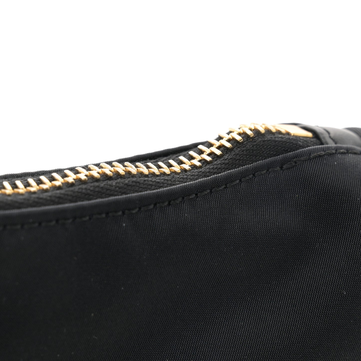 Nylon Medusa Small Shoulder Bag Black