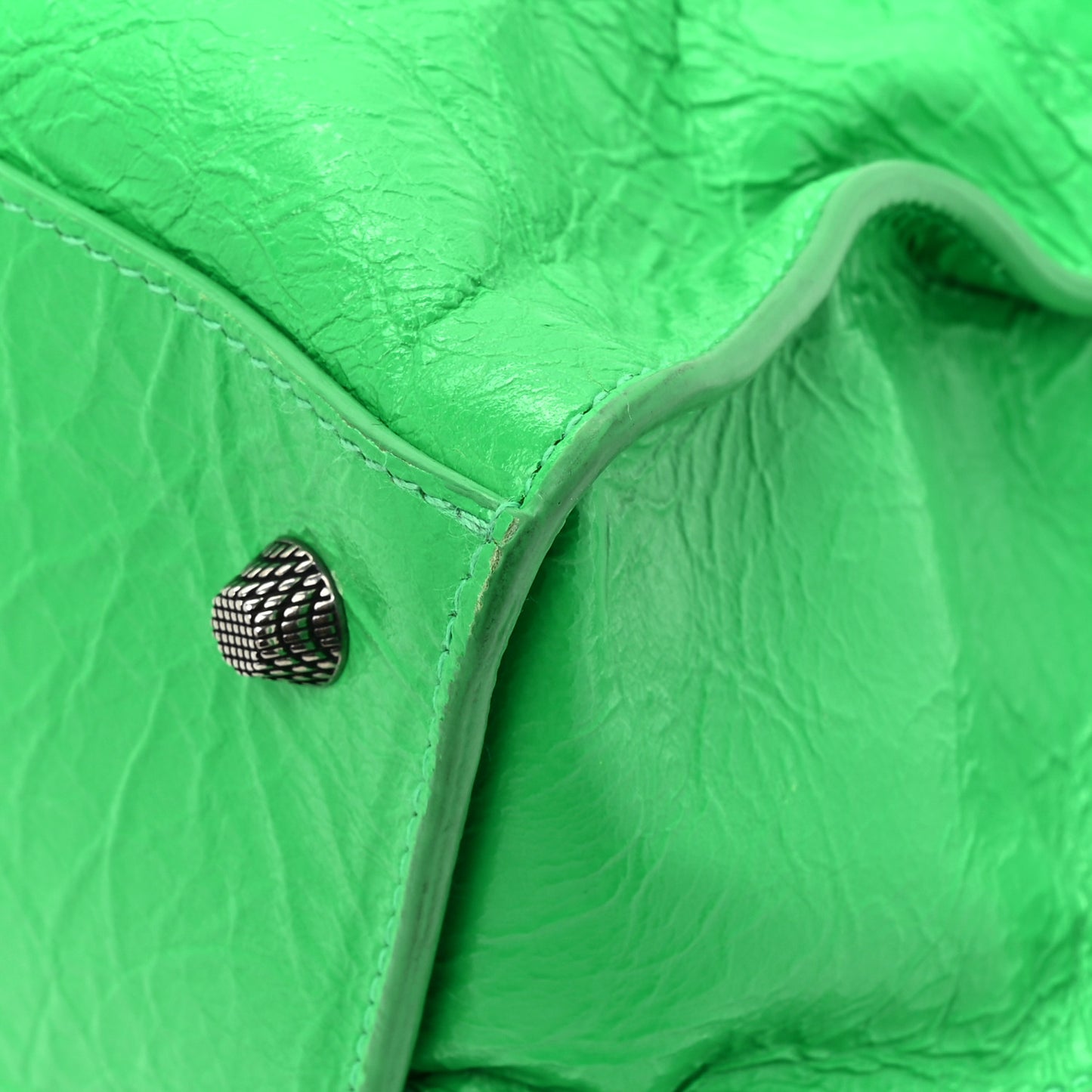 Agneau Arena Small Neo Cagole City Handbag Vivid Green