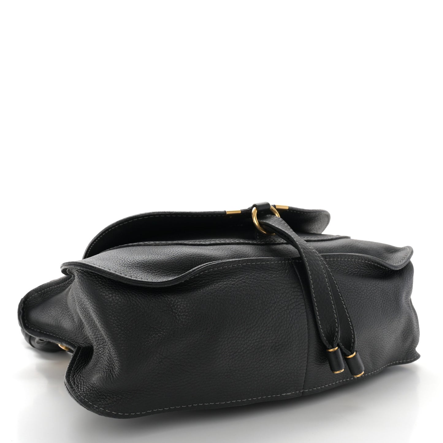 Calfskin Medium Marcie Satchel Black