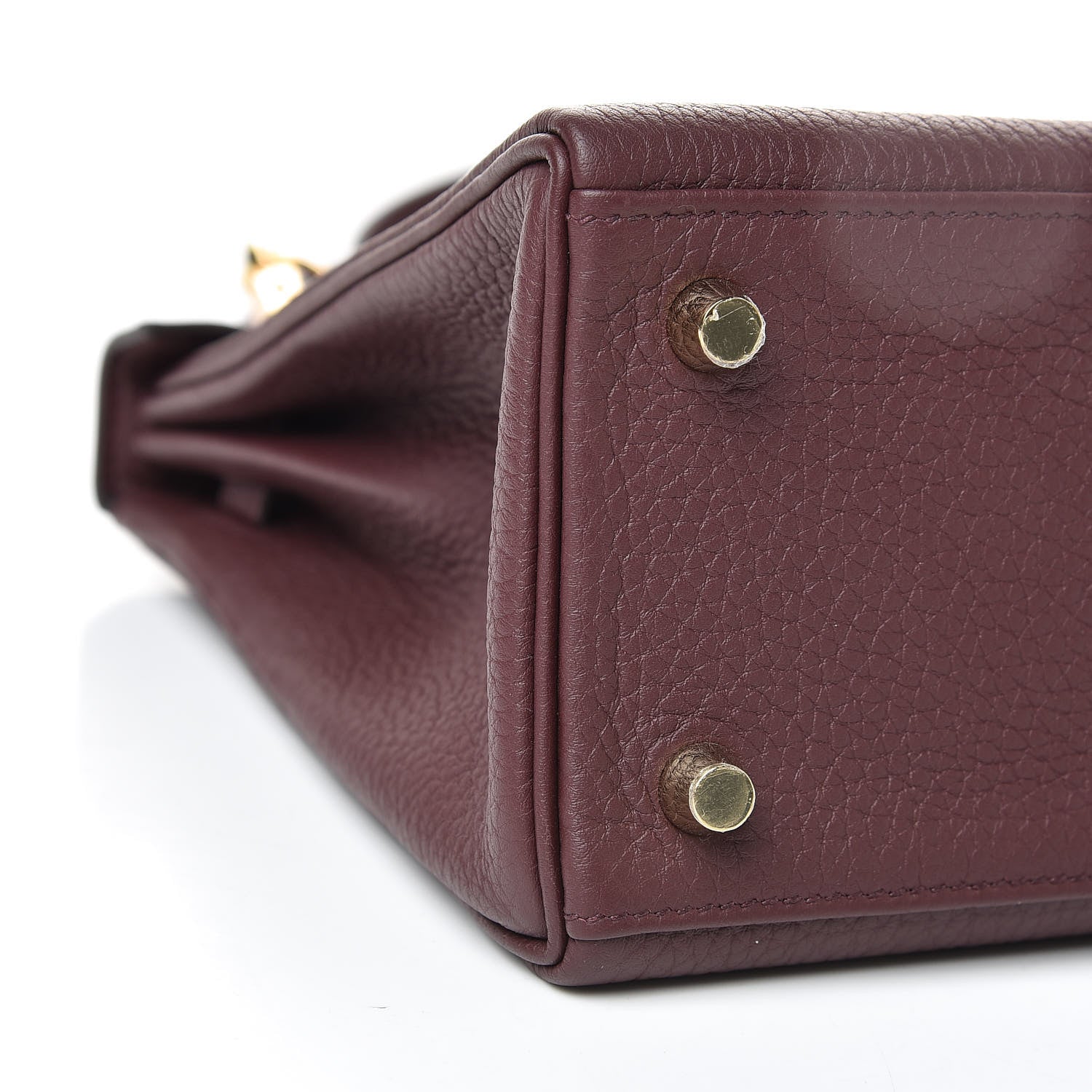 Hermes Togo Kelly Retourne 25 Bordeaux 38 of 40