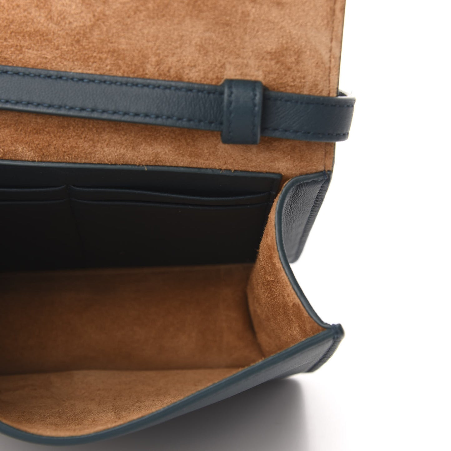 Lambskin Maxi Intrecciato Mini Cassette Crossbody Bag Petrol Blue
