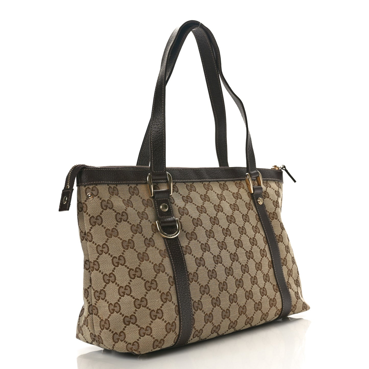 Monogram Medium Abbey Tote Brown