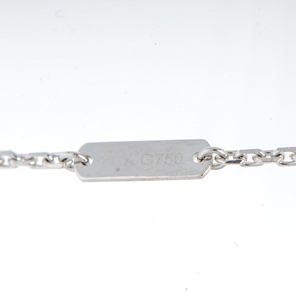 Van Cleef & Arpels 18K White Gold Diamond Large Frivole Pendant Necklace 4 of 5